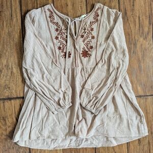 Hem & Thread Babydoll Peasant Blouse
